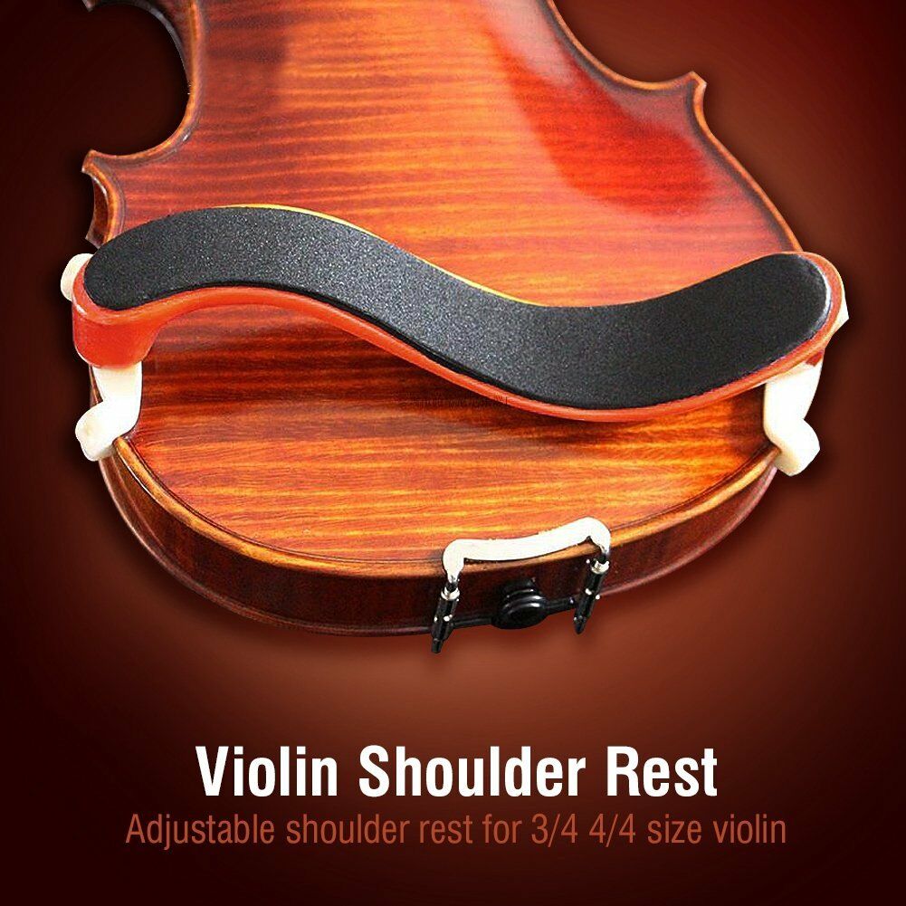 Adjustable Wood Shoulder Rest Pad Support For 3/4 4/4 Violin Height Angle New