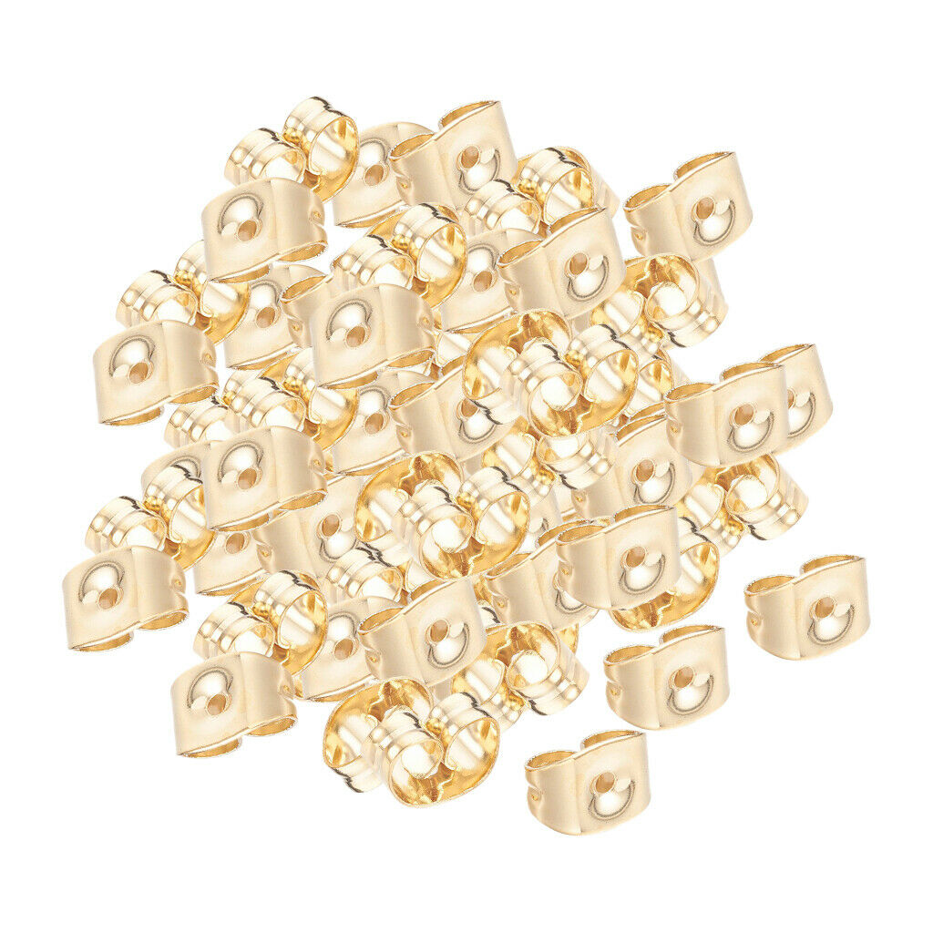 100pcs Charming Golden Ear Plug Lady Decor Party Jewelry Jewelry Making