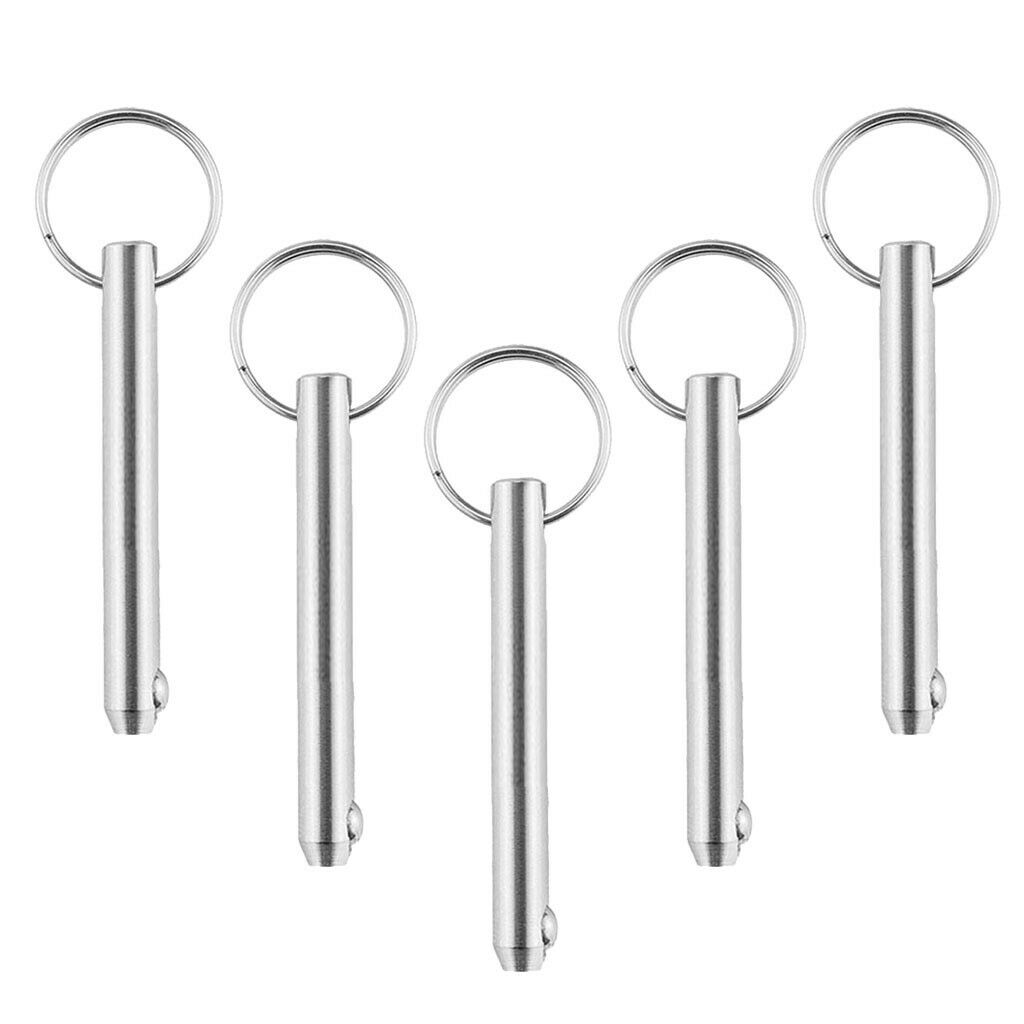 5pcs Boat Marine Kayak Quick Release Pin 316 Stainless Steel 10 x100mm