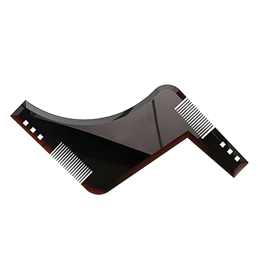 3pcs Beard Shaping Tool Styling Template Stencil Beard Comb for Salon Barber
