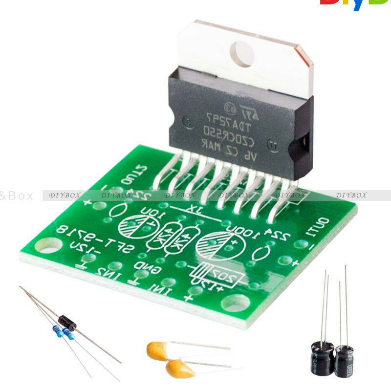DC 12V TDA7297 Amplifier Board 15W+15W Dual-Channel Track Stereo Module Kit DIY