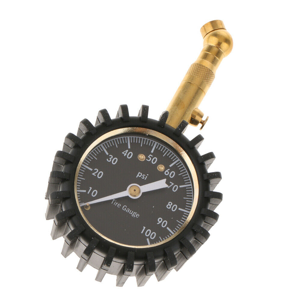 Car Vehicle Auto Van Tire Tyre Air Pressure Gauge 100 psi Dial Meter Tester