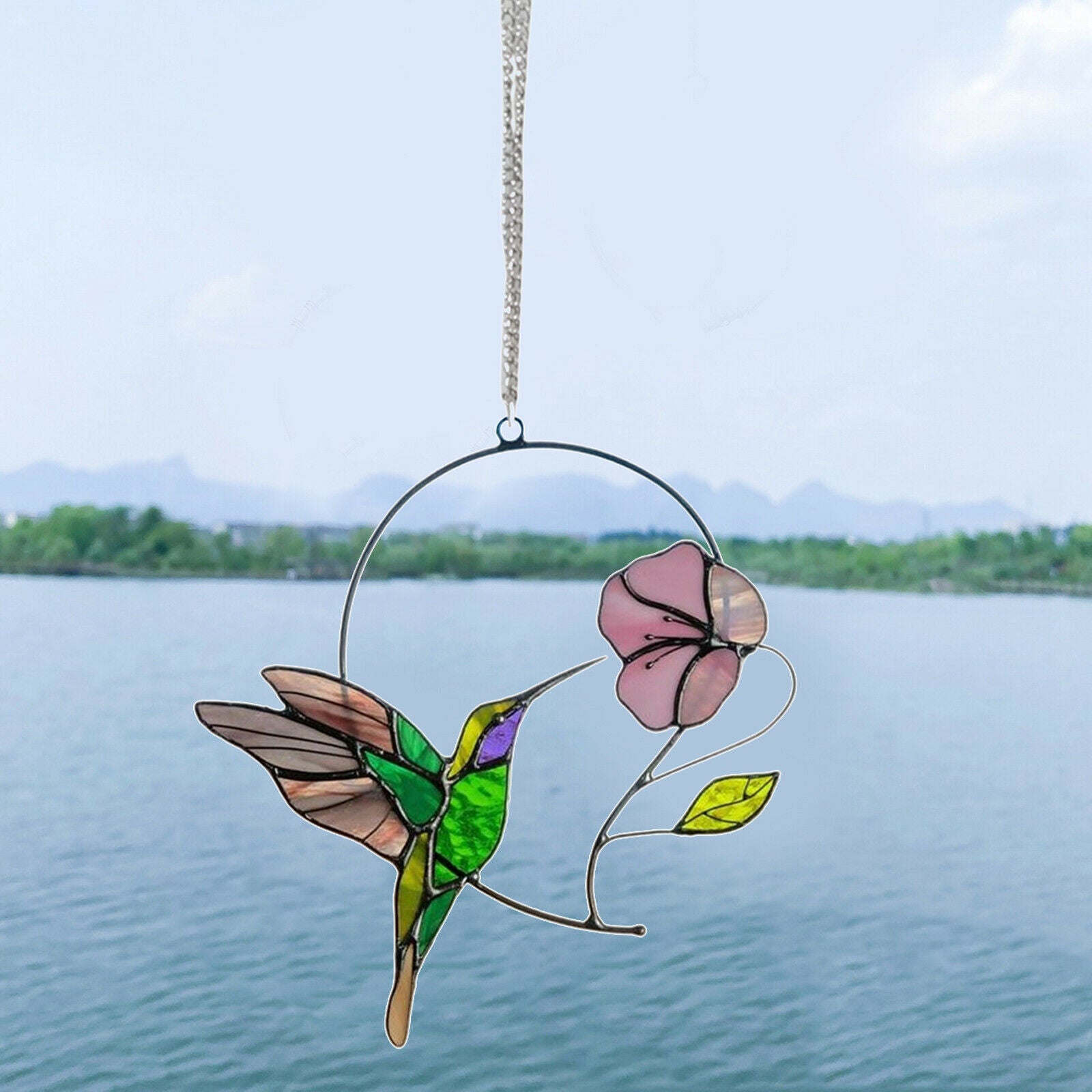 Multicolor  Window Panel Hanging   Garden Decor