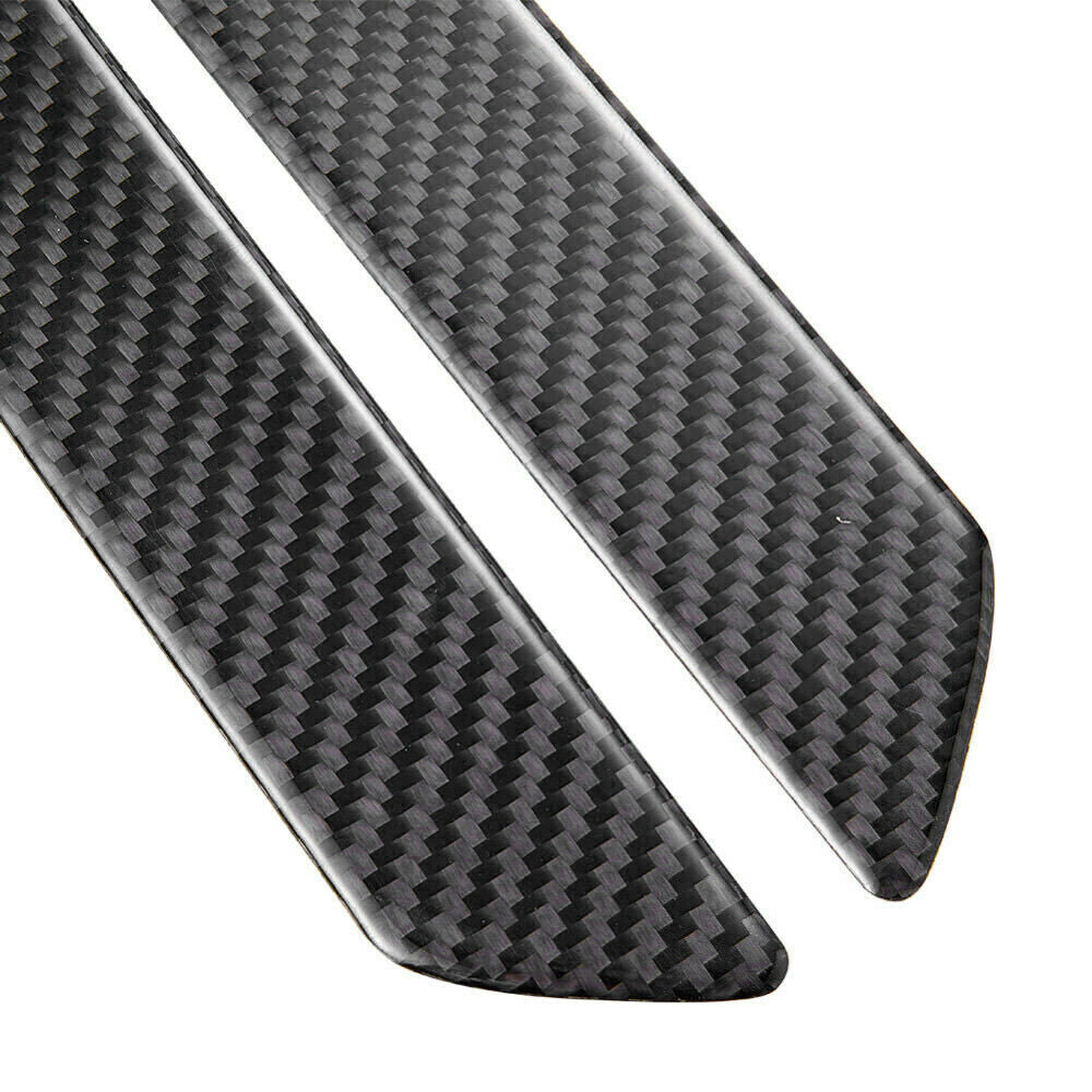 2pcs Door Sill Carbon Fiber Scuff Plate Cover Step Protector for Car Universal