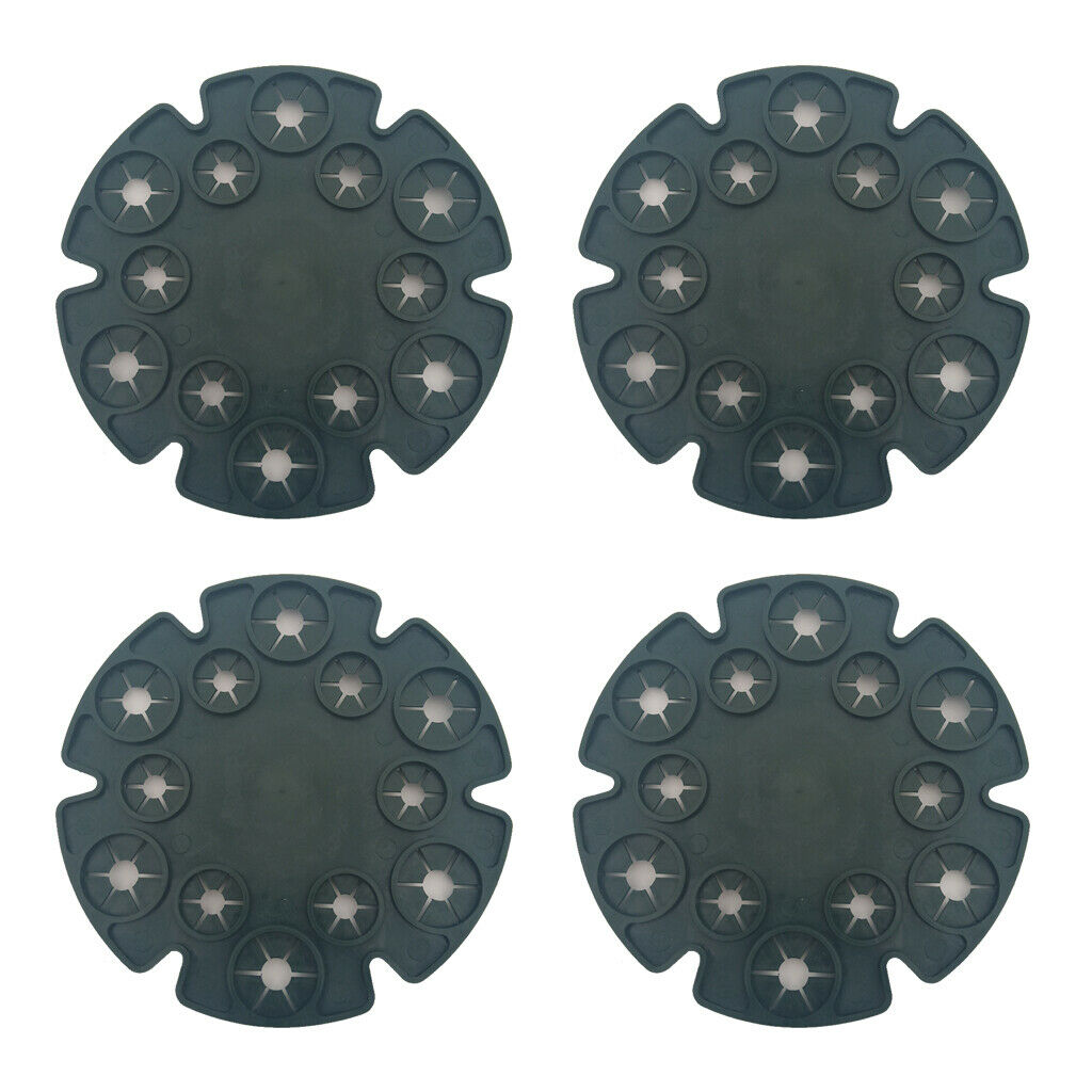 4Pcs/Set Cane Holder Plastic Plant Support Holder for Climbing Beans Green