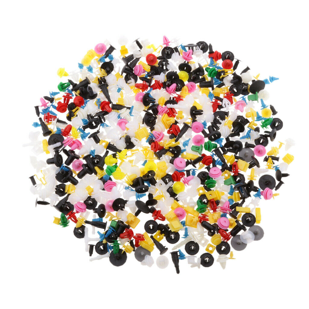 500 Clips+ Fastener Removal Car Body Retainer Push Rivet Trim Moulding Fasteners