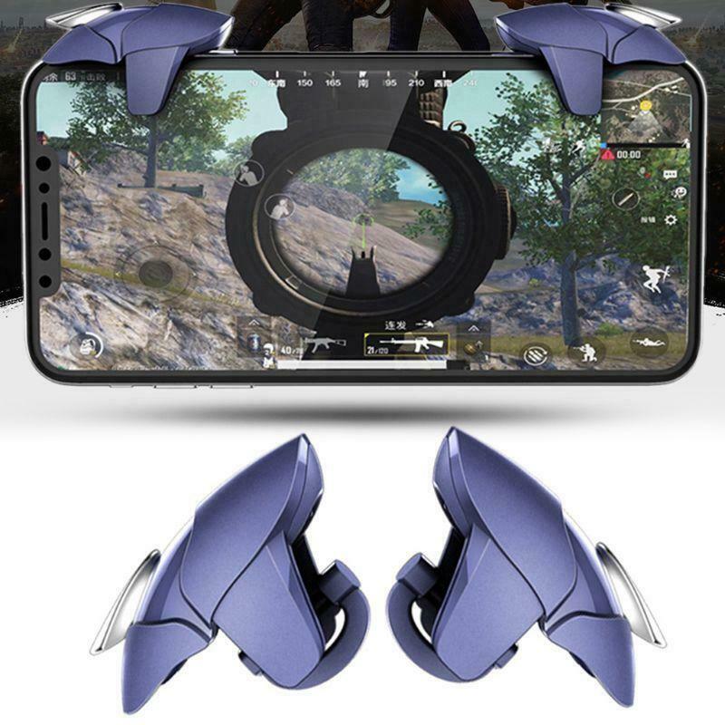 Blue Shark Mobile Gamepad Joystick for PUBG Mobile Gaming Trigger Fire Button