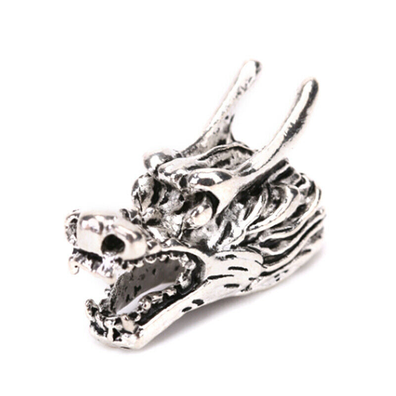 5pcs/set Dreadlocks Braid Tube Rings Dragon Head Loose Beads Hair Ring Jewelr_WF