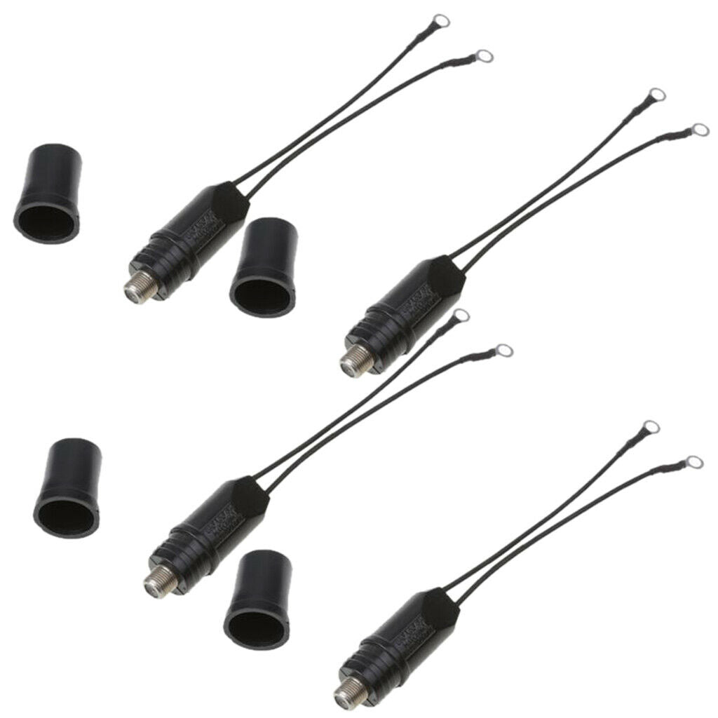 4 Pieces TV Antenna 300 To 75 Ohm Coaxial Cable Matching Trans-former Balun