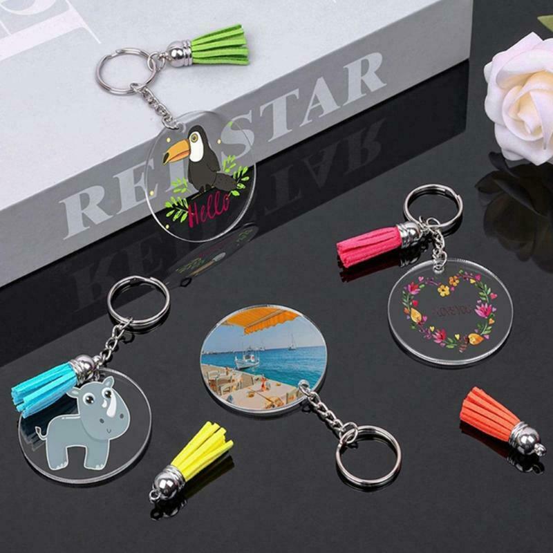 Acrylic Keychain Blanks Bulk Acrylic Ornament Blanks for Vinyl Valentine's Day