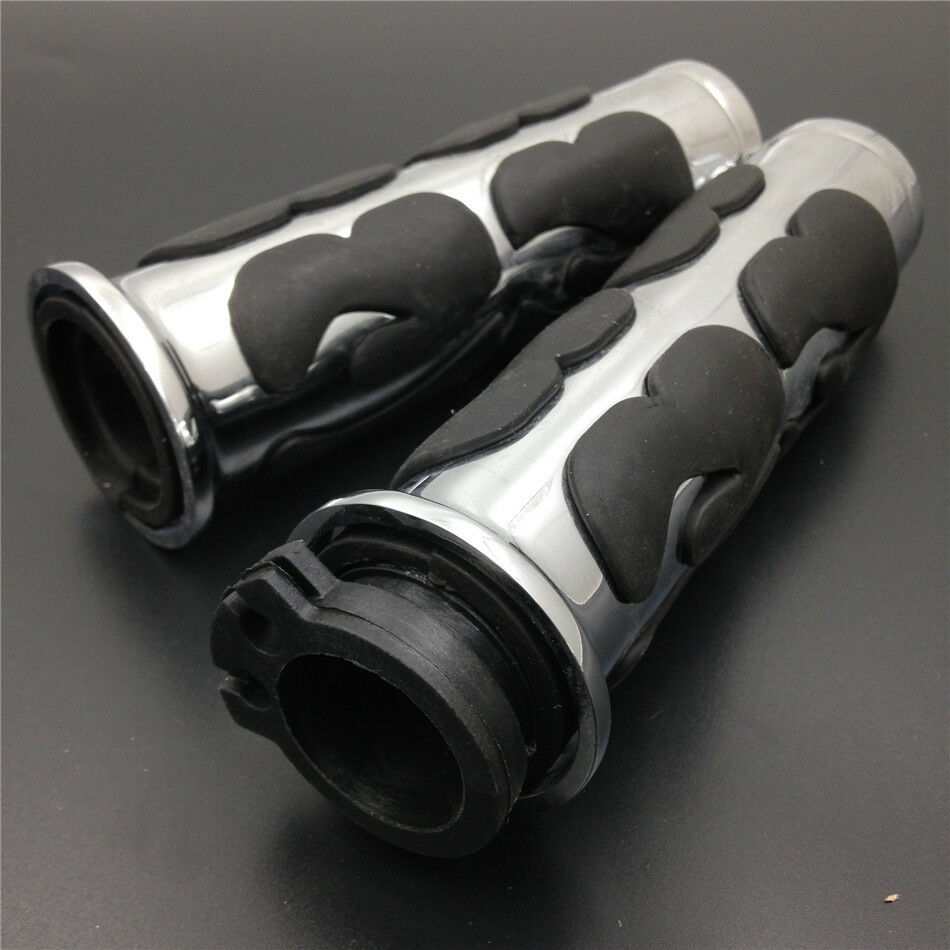 Motorcycle Custom Hand Grips 1" Handlebar fit for Harly XL Sportster 1200 CHROM