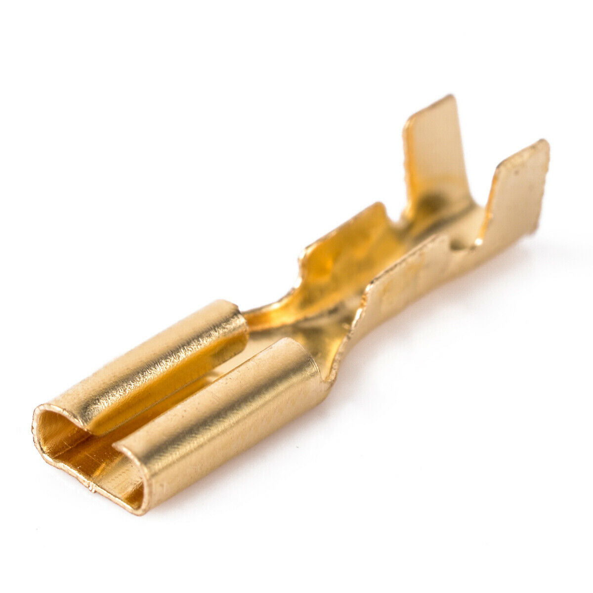 100x 2.8mm Crimp Terminal Female Spade Connectors w/ Insulating Sleeve AWG 22-16
