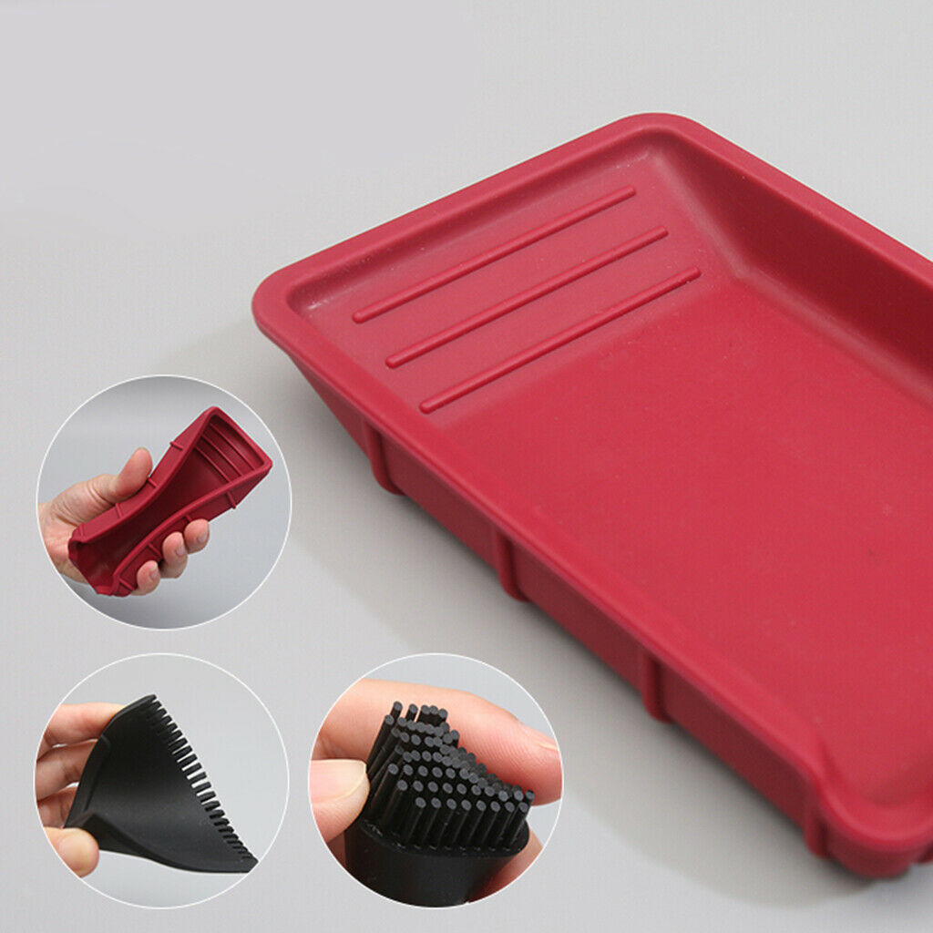 Glue Spreader Applicator Set Glue Tray & Comb for Woodworking Arts Crafts