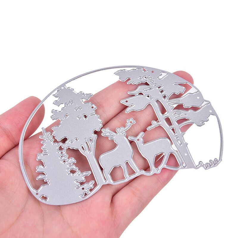 1pc Christmas Tree Deer Frame Metal Cutting Dies Stencils Cut for DIY Pap.l8