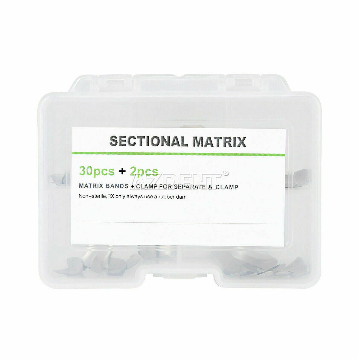 5 X Dental Sectional Matrix System Contoured Matrices Refill Matrix Bands Metal