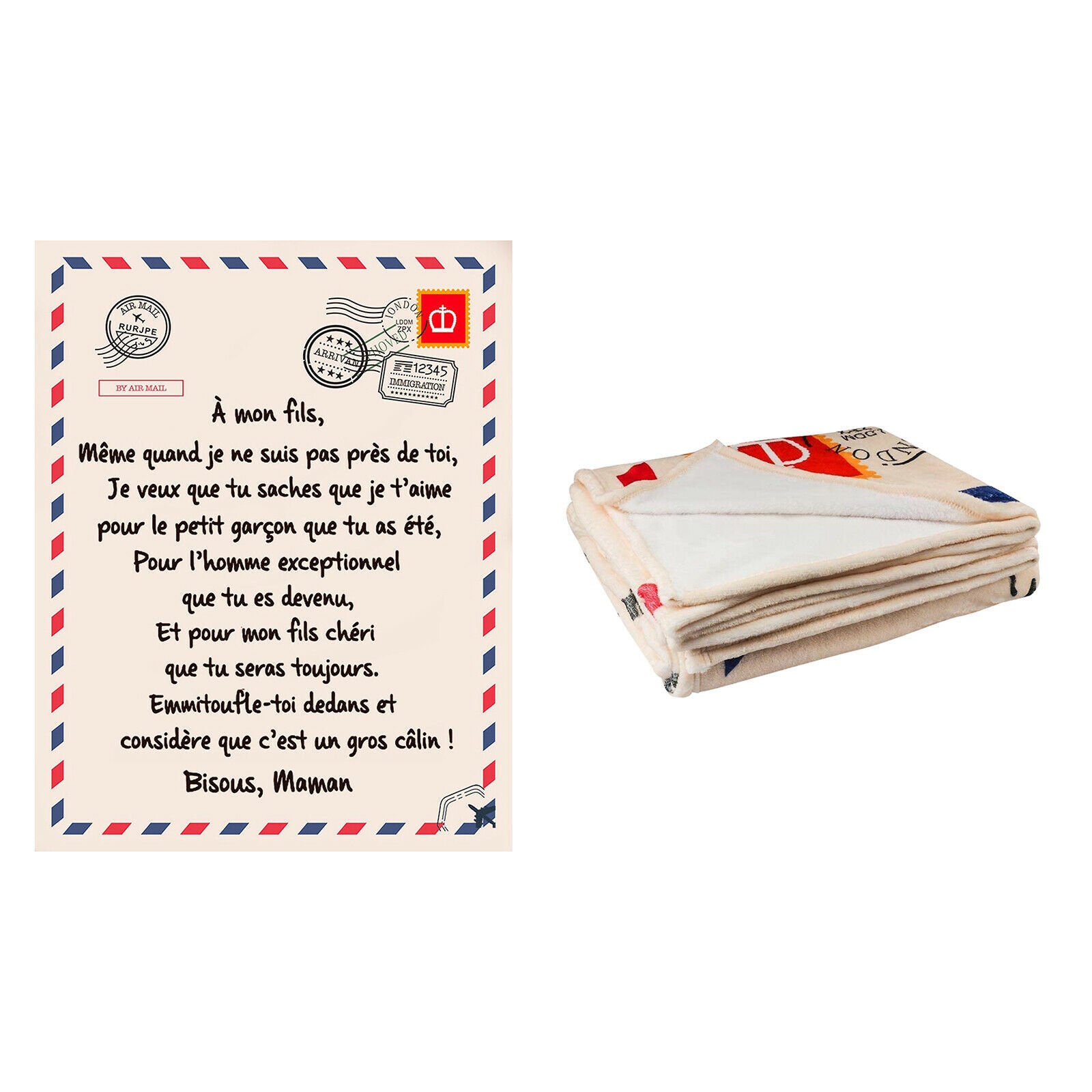 Blanket Letter Printed Quilts Flannel Blankets Gifts Style 2 150x200cm