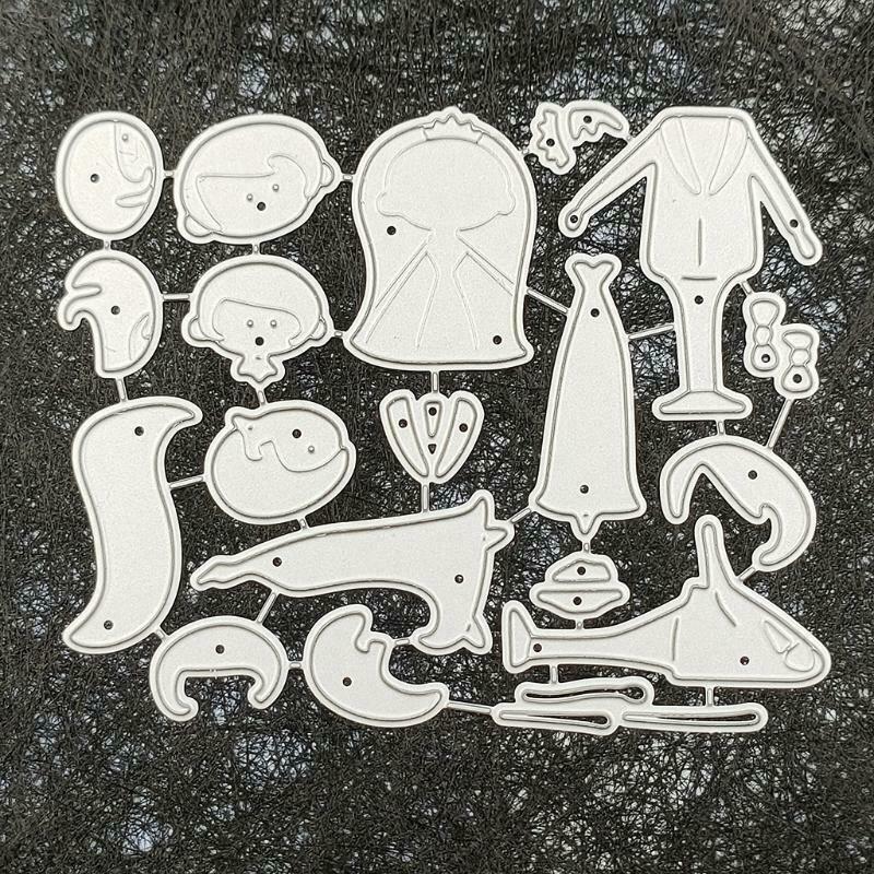 Wedding Couple Metal Cutting Dies Stencil DIY Scrapbooking Album Paper Card Mold