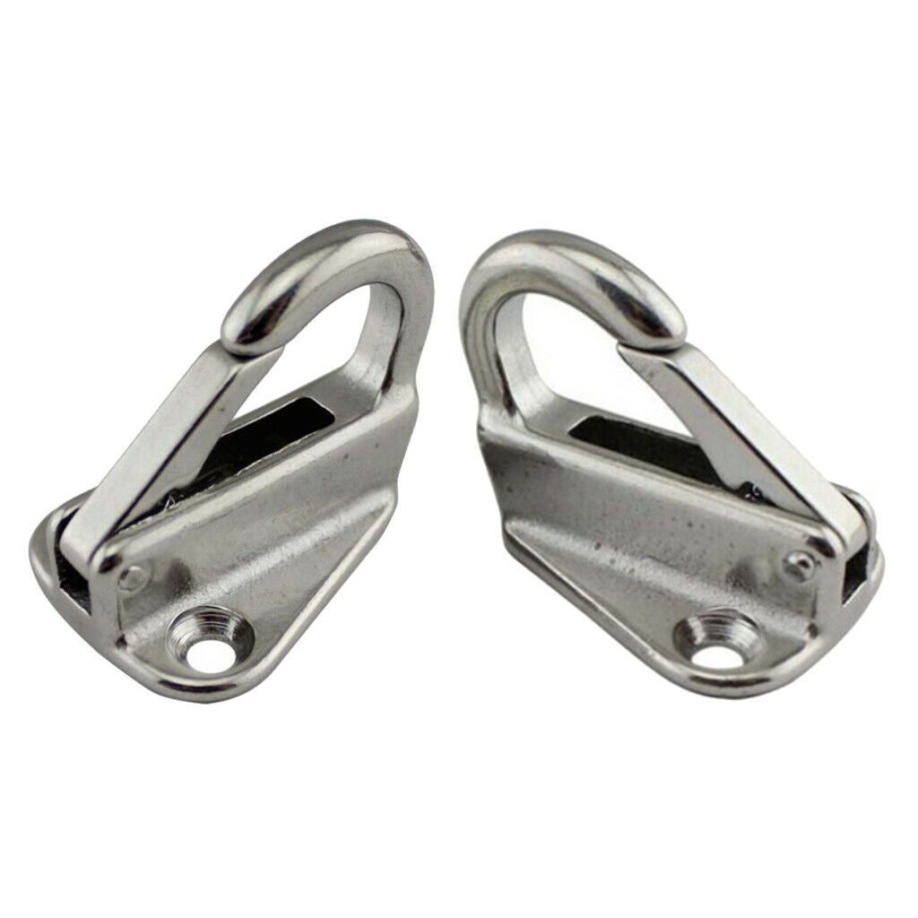 2 Packs Boat Tug Spring Snap Fending Hook Locked Fender Hooks Attach Rope