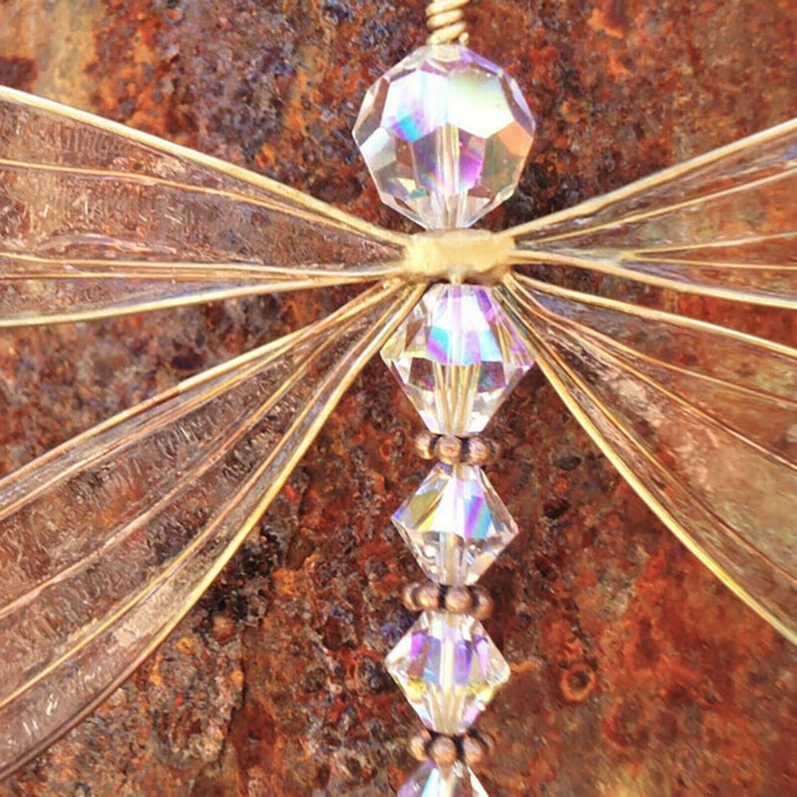 Suncatcher Windchime Curtain Dragonfly Window Hanging Mobile Feng Shui