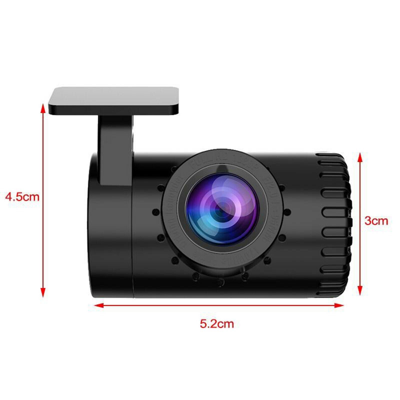1080P USB Car DVR Driving Recorder Dash Camera 170°Wide Angle Night Vision