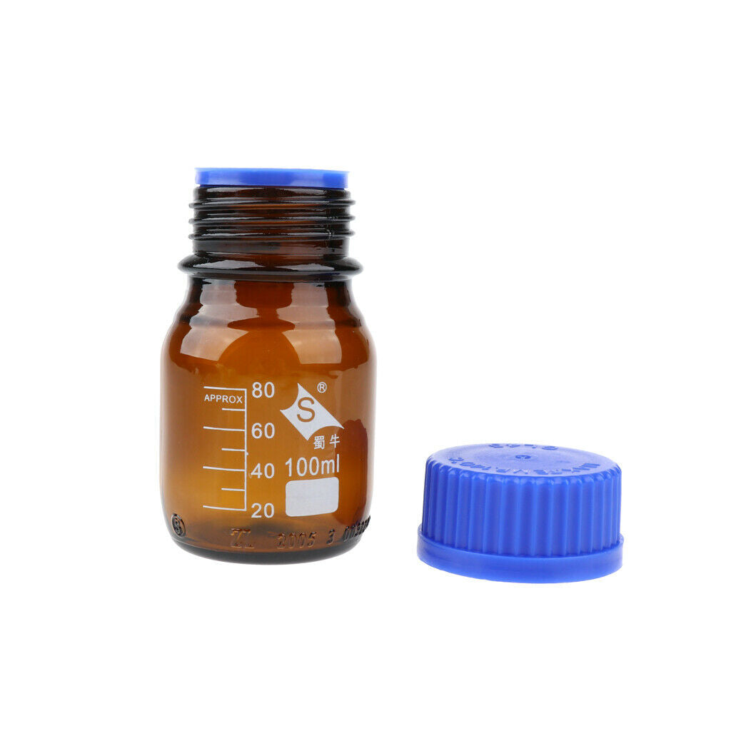4x Reagent Bottle Lab Borosilicate
