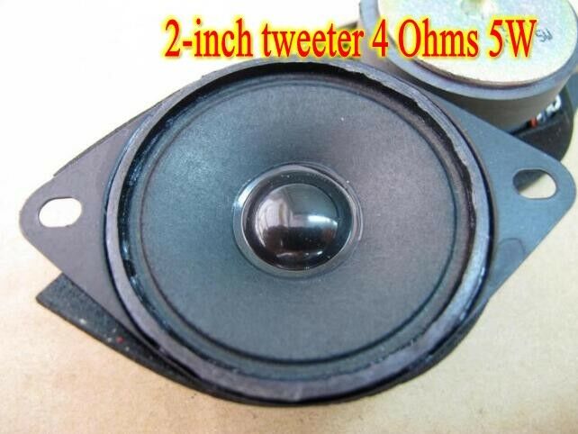 2pcs 2"inch 4Ω 5W Tweeters Paper tray Speaker Loudspeaker Audio Parts
