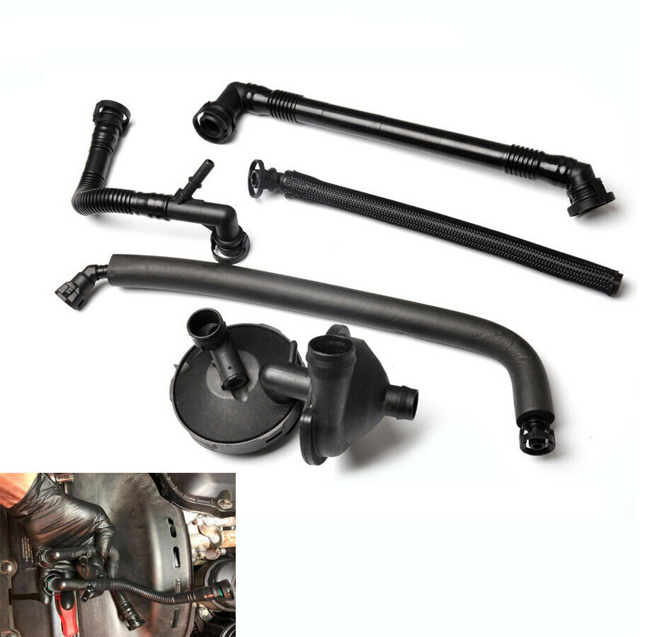 Crank CCV Case Valve & Hoses Kits For BMW E46 320i 325i 330i 520i 525i 530i E39