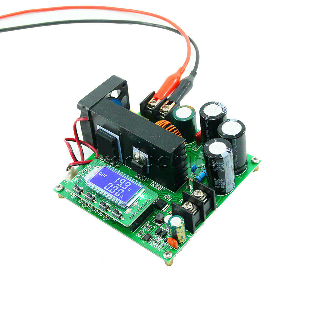 DC 900W 0~15A 8V~60V CC CV LCD Display CNC Boost Step up Power Converter Module