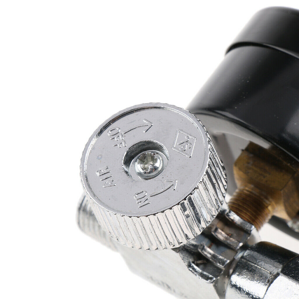 1/4'' Adjustable Mini Pressure Regulator Dial Gauge Spray Gun Air Control