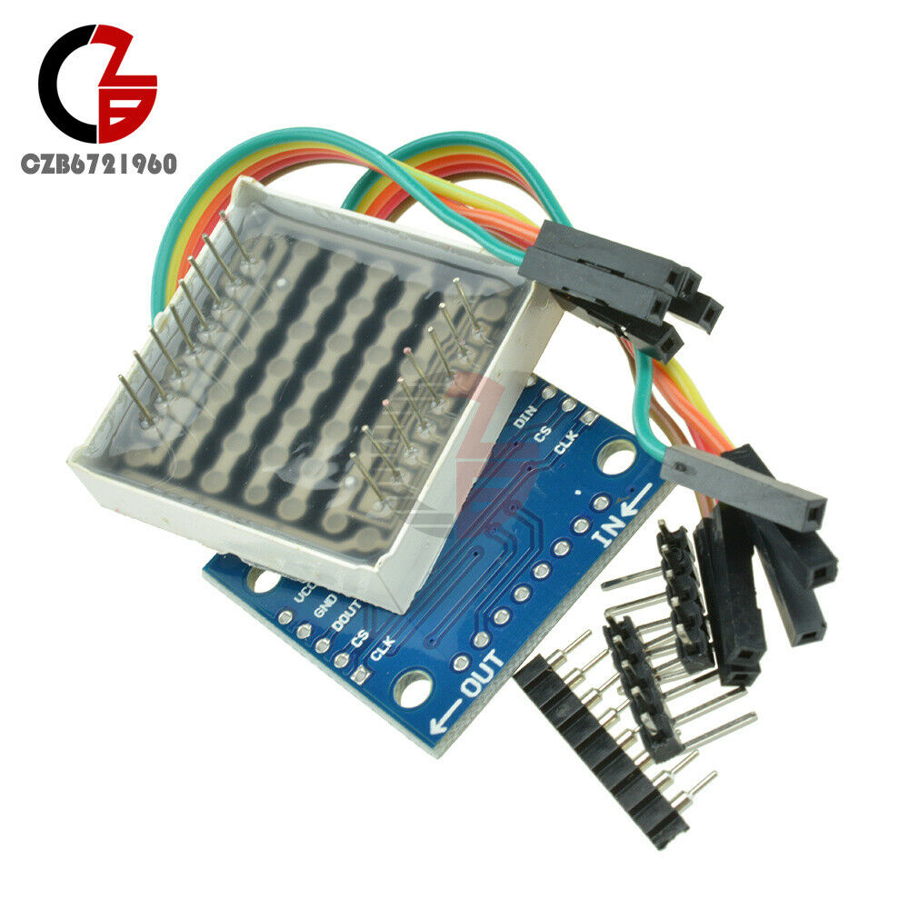 5Pcs MAX7219 Dot Matrix Module Arduino Microcontroller Dislay Module DIY Kits