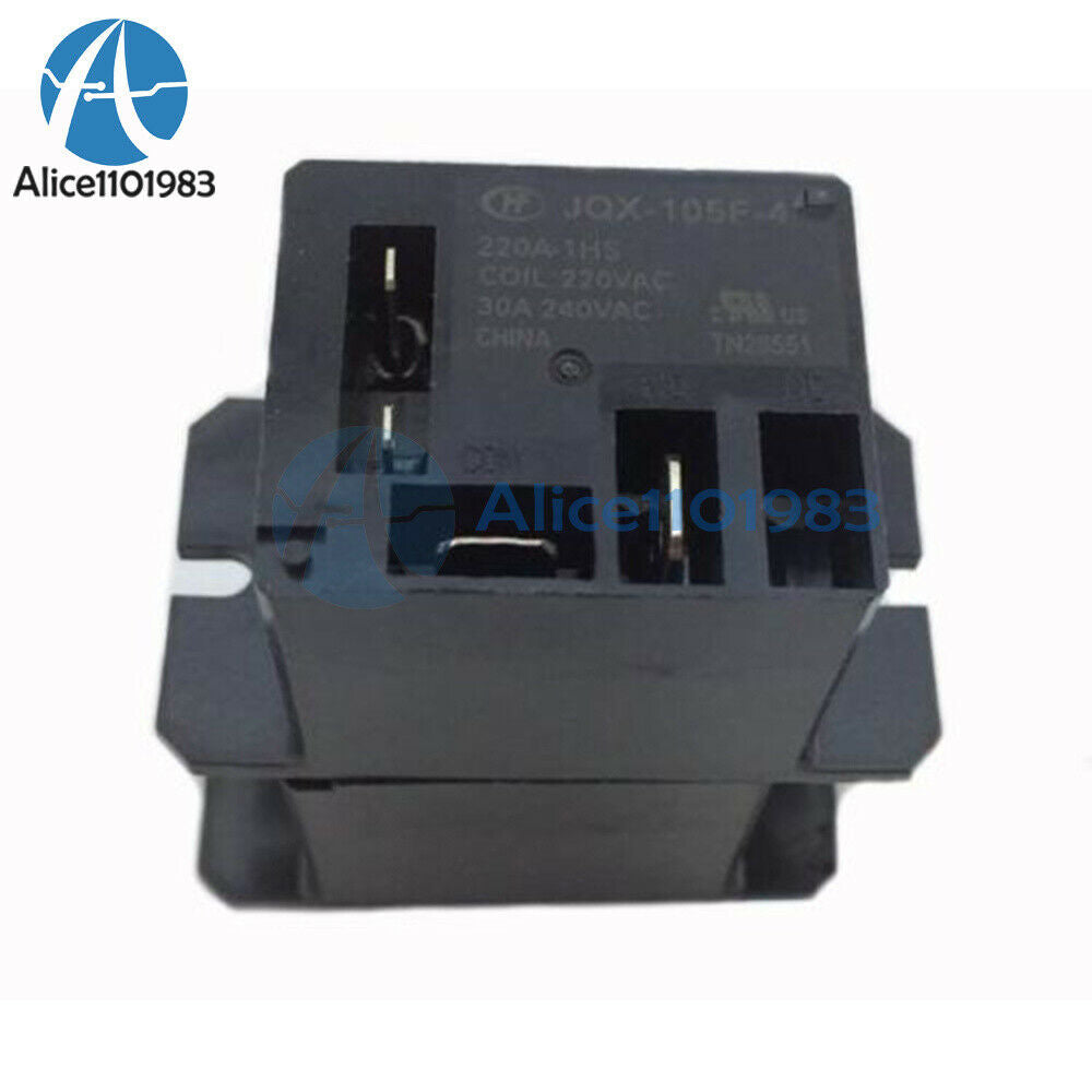 JQX-105F-4-220V-1HS Relay Air  Relay AC 220V 30A HF105F 4 Pin