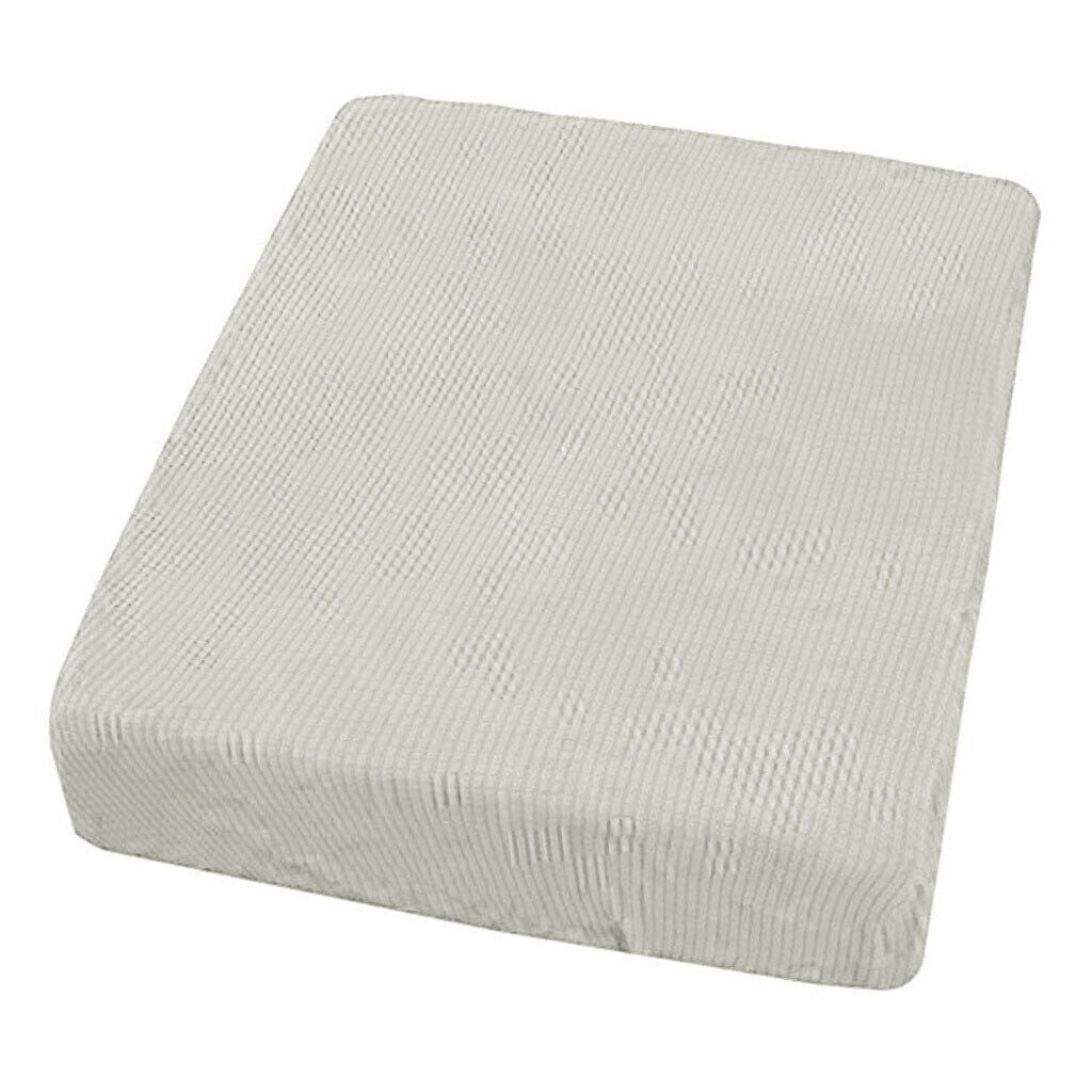 2 Single & 1 Double Seater White Comfortable Stretch Sofa Futon Seat Cushion