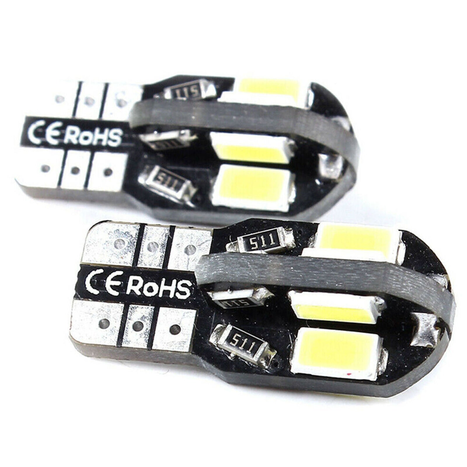 10pcs Canbus T10 5730 8 LED SMD White Car Side Wedge Light Lamp Bulb -194 168
