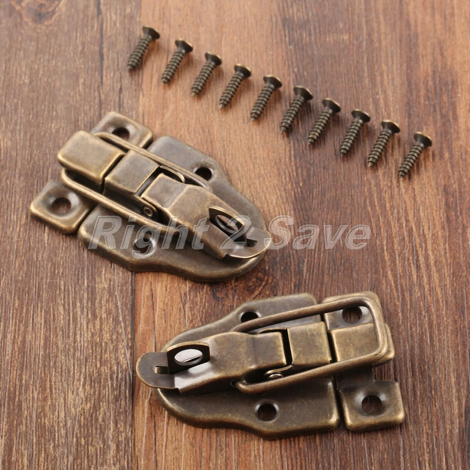 Durable Cabinet Hardware Jewelry Box Latch Hasps Chest Lock Toggle Catch 59*40mm