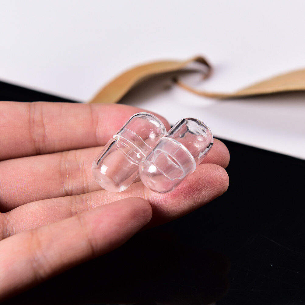 10pcs Empty Gelatin 14*24mm Capsules Transparent Color Gel Caps Vo TwJCAUJ Kt
