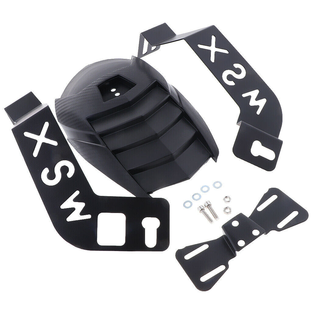 Black ABS & Iron Motorcycle Rear Wheel Cover  Splash Guard Mudguard