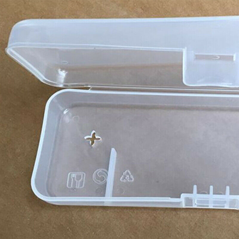 Adults Men Shaver Storage Box Plastic Razor Holder Case Transparent Organizer