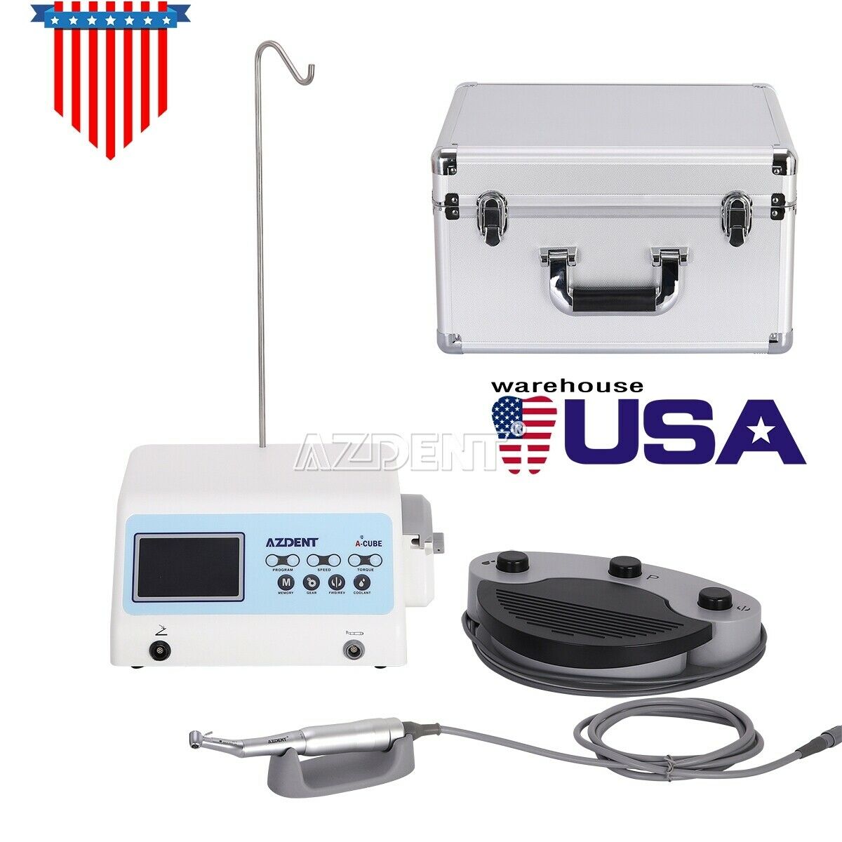 Dental Implant Surgical Brushless Motor With 20:1 Contra Angle Handpiece AZDENT