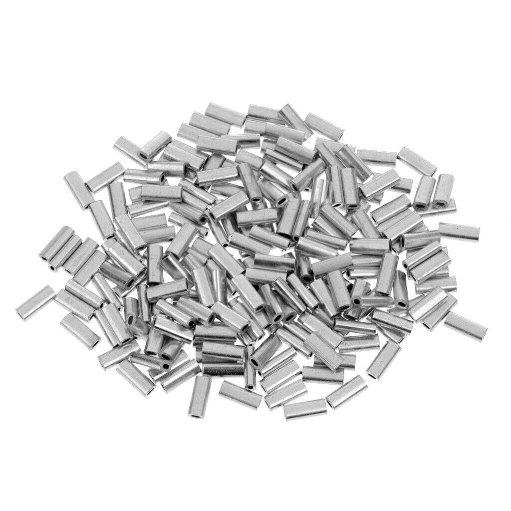 400 Pcs Single Tube Sleeves Barille Thread Crimp Anticorrosion Fishing Accessory