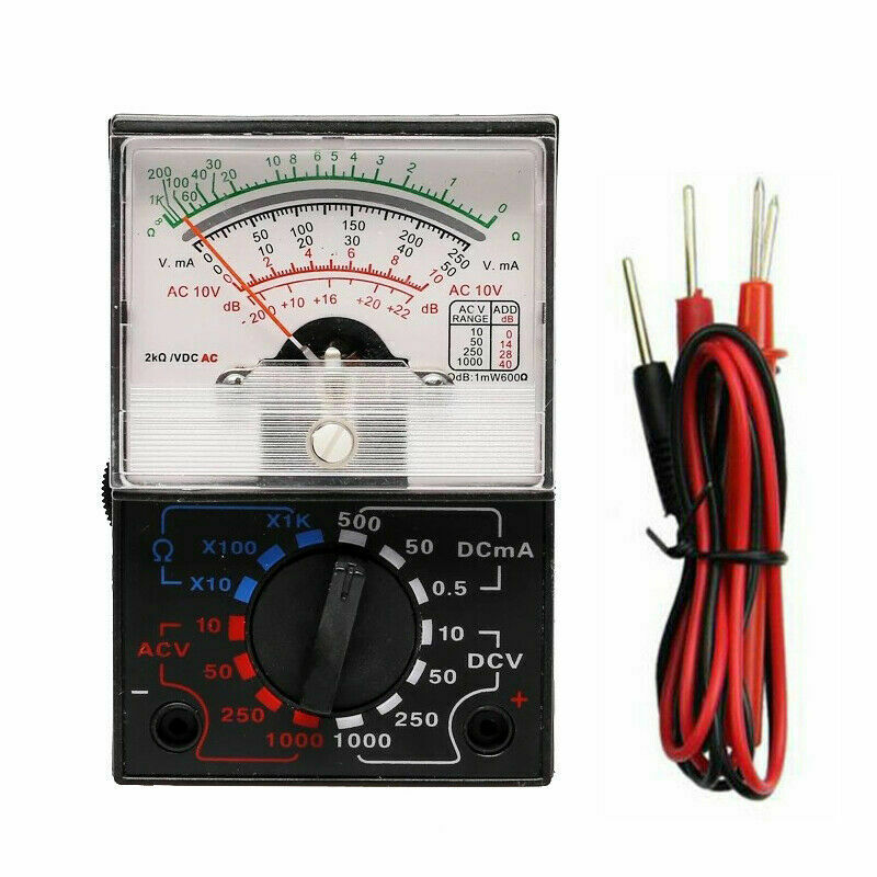 250mA 1000V Voltmeter DC/AC Ammeter 1K Resistance Meter Analog Multimeter Tools