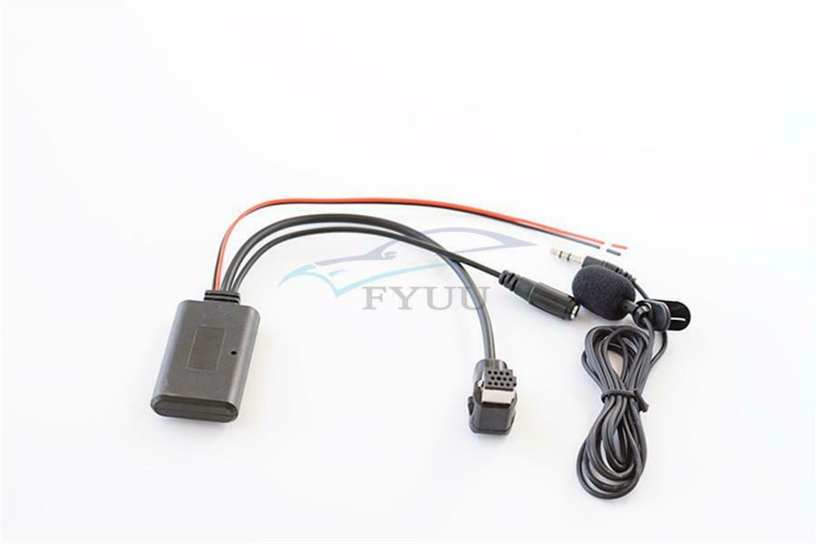 1PCS IP-BUS Stereo Car Bluetooth 5.0 Auxiliary Cable with Microphone Hands-free