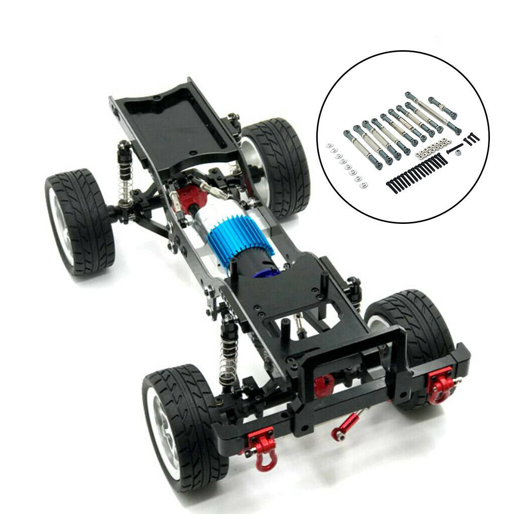 RC Pull Rod Steering Link Rod for MN D90 D91 D96 MN99S 1/12 RC Car Titanium