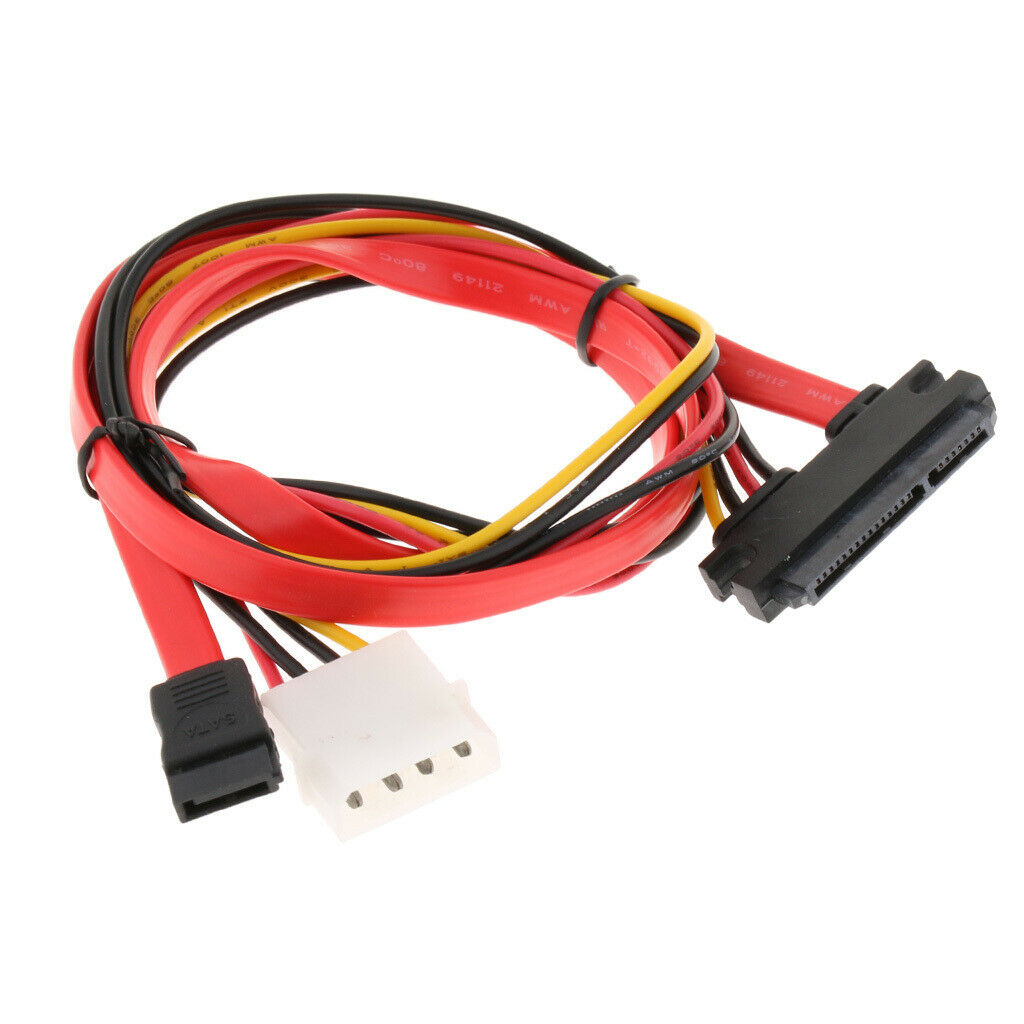 SATA hard drive cable data cable power cable 2IN 7Pin + 15Pin to L4P + 7Pin