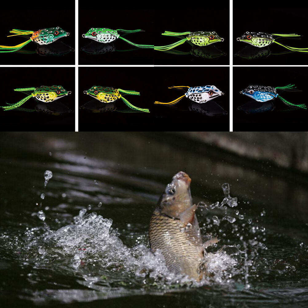 Fishing Lures Large Frog Topwater Crankbait Hooks Bass Bait Tackl.l8