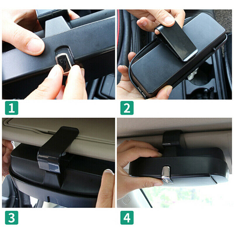 1 Pcs Universal Car Sunglasses Holder Glasses Case Storage  IOBDAU
