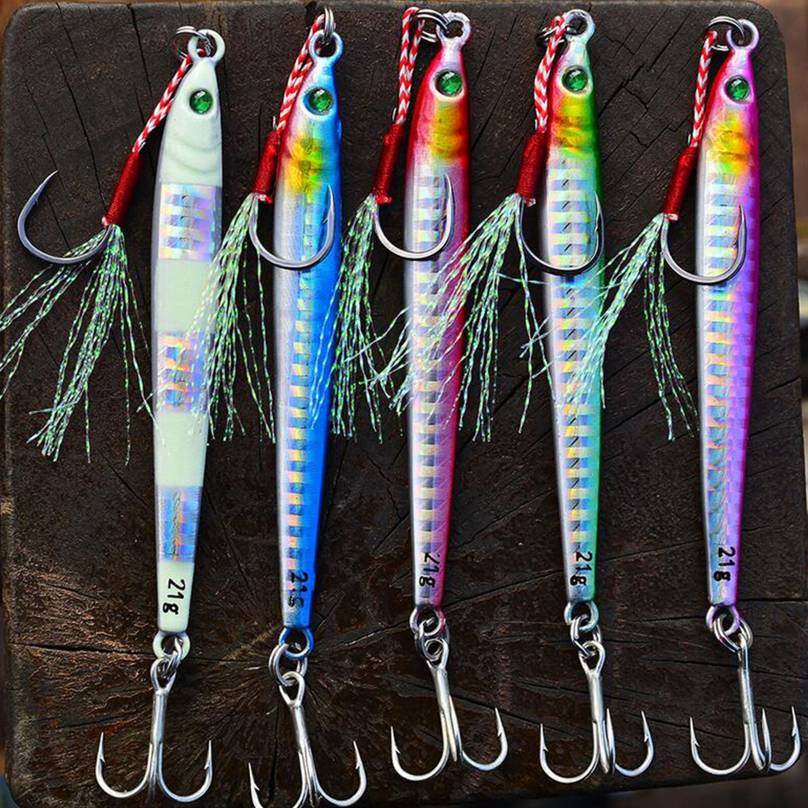 5pcs Micro Jigs Butterfly Metal Jig Fishing Lure Bait Jigging Tuna Slow Lures