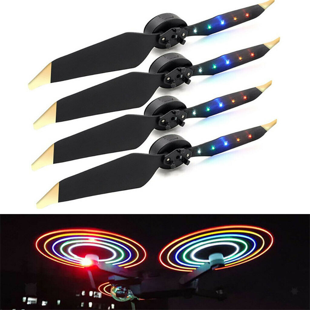 1 Pair LED Flash Propeller USB Charging Prop for DJI Mavic Pro / Platinum