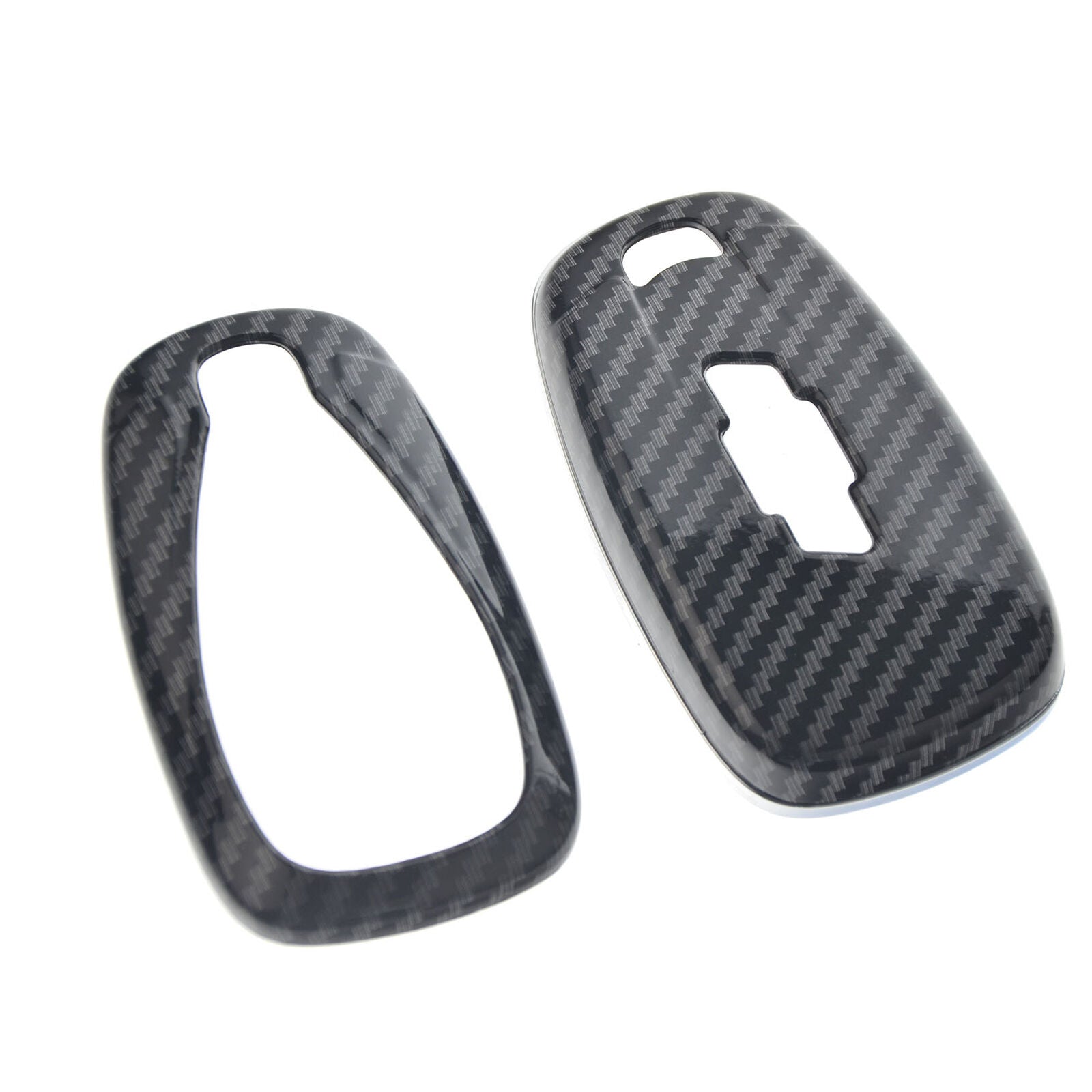 Carbon Fiber ABS Key Chain Protector For Chevrolet Equinox Camaro Malibu Cruze