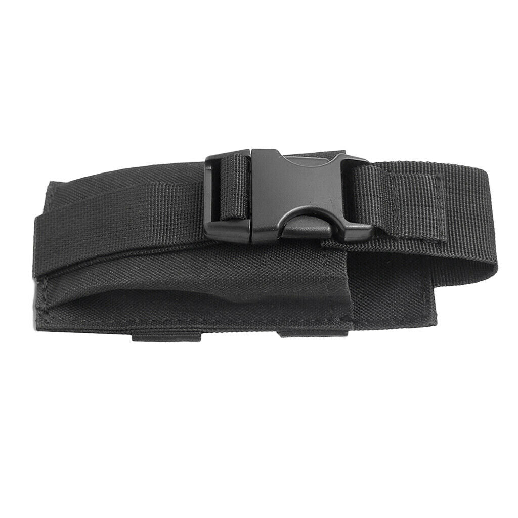 Portable Open Top Bag Flashlight Torch Holder Strap Clip Pouch Hunting Bag