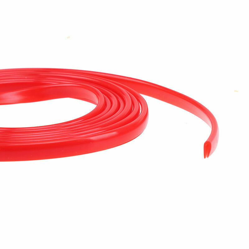 6m Red Edge Door Guard Trim DIY CAR Moulding Guards Molding Protector 20ft Strip